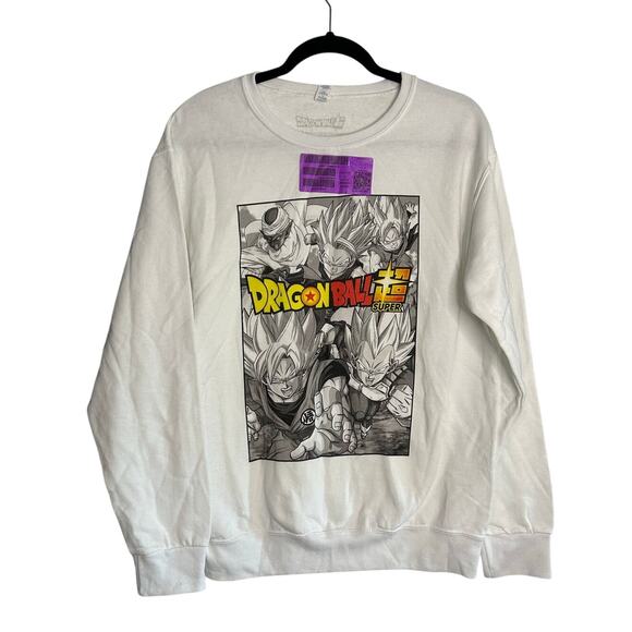 DragonBallZ Other - DRAGONBALLZ New Anime Super White Graphic Sweatshirt Size S